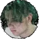 Me with a green mohawk
